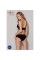 Эластичный топ с кружевом Passion PS001 TOP M, black