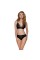 Эластичный топ с кружевом Passion PS001 TOP M, black