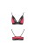 Еластичний топ з мереживом Passion PS001 TOP L, red-black