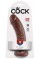 King Cock 8" Cock Brown