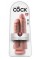King Cock 9" Two Cocks One Hole - Flesh