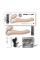 Безремневой страпон с вибрацией Strap-On-Me Vibrating Flesh M, диаметр 3,3см, пульт ДУ, регулируемый
