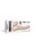 Безремневой страпон с вибрацией Strap-On-Me Vibrating Flesh M, диаметр 3,3см, пульт ДУ, регулируемый