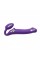 Безремінний страпон з вібрацією Strap-On-Me Vibrating Violet L, діам. 3,7 см, пульт ДК, регульований