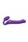 Безремінний страпон з вібрацією Strap-On-Me Vibrating Violet L, діам. 3,7 см, пульт ДК, регульований