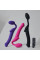 Безремінний страпон з вібрацією Strap-On-Me Vibrating Fuchsia M, діаметр 3,8 см, пульт ДК, регульований