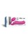 Безремінний страпон з вібрацією Strap-On-Me Vibrating Fuchsia XL, діам. 4,7см, пульт ДК, регульований
