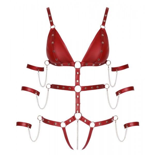 Боді - 2480514 Bad Kitty Strap Body, red