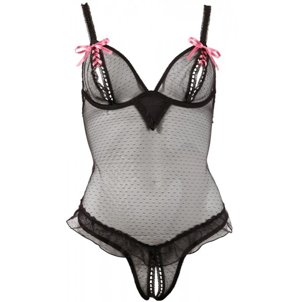 Боді - 2640015 Cottelli Collection Crotchless Body