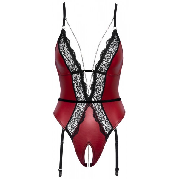 Боді - 2643456 Abierta Fina Body Red/Black