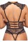 2644541 Abierta Fina Open Lace Body Black - M