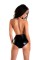 Боді Glossy Kiara з матеріалу Wetlook, чорне