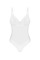 Боді Obsessive Alissium Teddy White, M/L, ліф з м’якою чашкою, високі вирізи для ніг