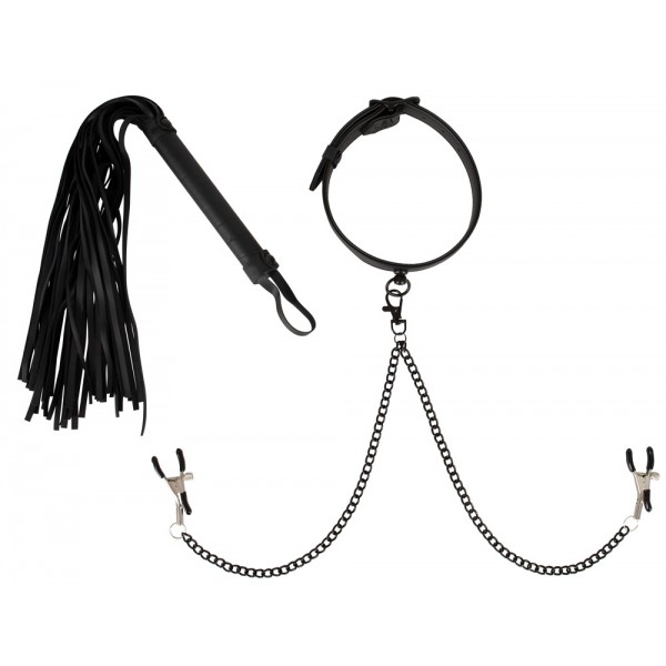 Набір для бондажу - 2493144 Vegan Fetish Collar Set Vegan