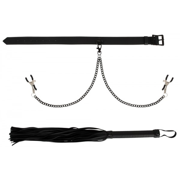 Набір для бондажу - 2493144 Vegan Fetish Collar Set Vegan