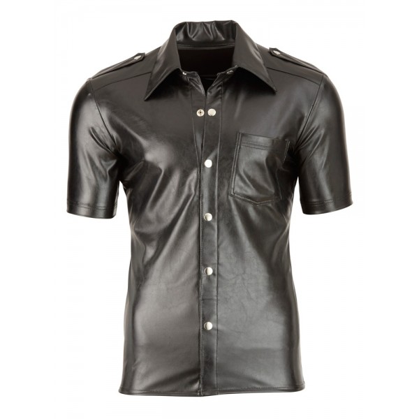 Чоловіча сорочка - 2160455 Svenjoyment Imitation Leather Mens Shirt