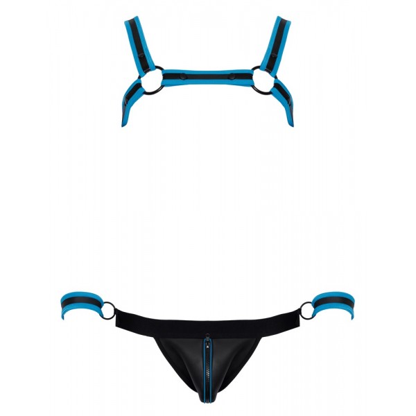 Набір чоловічих трусиків - 2180464 Svenjoyment Mens Jock Set Black/Blue