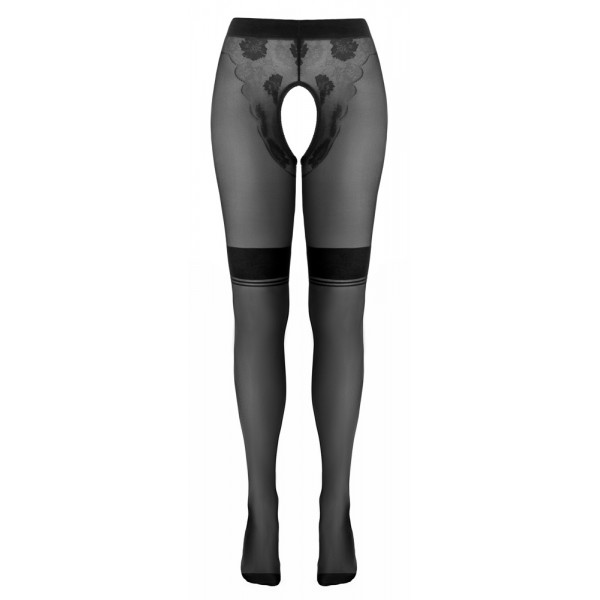 Колготки - 2510413 Cottelli Collection Crotchless Tights, black