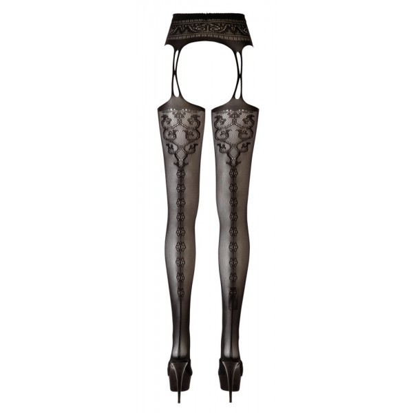 Панчохи з поясом - 2530090 Cottelli Collection Susp. Straps + Stockings