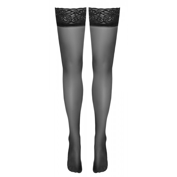 Панчохи - 2520702 Cottelli Collection Hold-Ups Seam Black