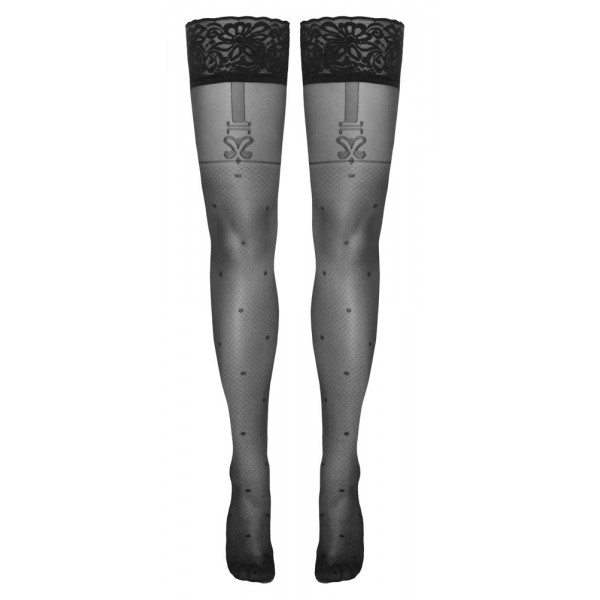 Панчохи - 2520729 Cottelli Collection Hold-Ups Flirt Black