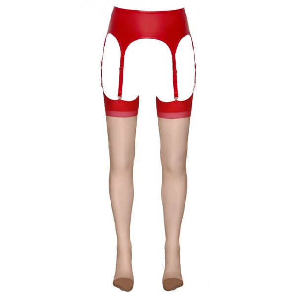 Панчохи - 2540339 Cottelli Collection Stockings Skin/Red