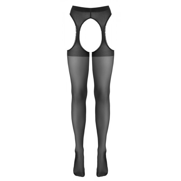 Колготки - 2530333 Cottelli Collection Suspender Stockings Black - 4