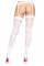 Панчохи-сітка зі швом ззаду Leg Avenue Butterfly back seam thigh highs One size White
