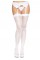 Панчохи-сітка зі швом ззаду Leg Avenue Butterfly back seam thigh highs One size White