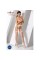 Сетчатые чулки-стокинги Passion S011 One Size, White, имитация гартеров, открытый доступ
