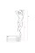 Сетчатые чулки-стокинги Passion S011 One Size, White, имитация гартеров, открытый доступ