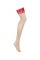 Панчохи під пояс із широким мереживом Obsessive Lacelove stockings M/L