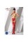 Сітчасті панчохи-стокінги Passion S016 One Size, Red, імітація ажурного пояса з гартерами