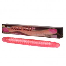 Двосторонній фалоімітатор - Double Dong Pink, 14"