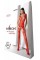 Бодістокінг з плетінням на грудях Passion BS099 One Size, red, відкритий доступ, імітація підв’язок