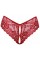 Жіночі стрінги - 2310970 Cottelli Collection Crotchless Panty Red