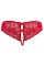 Жіночі стрінги - 2310813 Cottelli Collection Crotchless Lace Briefs Red