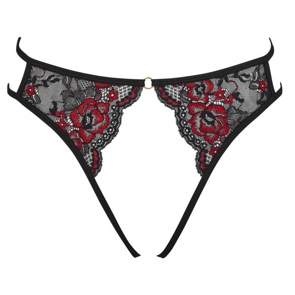 Жіночі стрінги - 2322145 Cottelli Collection Crotchless Briefs
