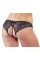 Жіночі стрінги - 2310813 Cottelli Collection Crotchless Lace Briefs Black