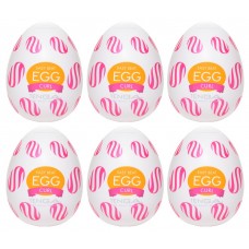 Набір мастурбаторів - Tenga Egg Curl, 6 шт.
