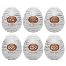 Набір мастурбаторів - Tenga Egg Silky II, 6 шт.