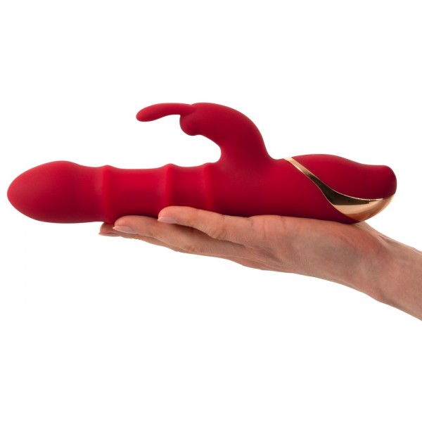 Вібратор - Rabbit Vibrator With 3 Moving Rings