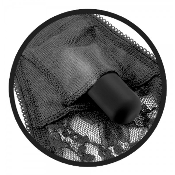 Fetish Fantasy Series Limited Edition Remote Control Vibrating Panties Plus Size - Black