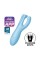 Кліторальний смарт вібратор Satisfyer Threesome 4 Blue з трьома пальчиками