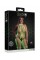 Бодістокінг - Ouch! Bodystocking With Halterneck Green, XL/4XL