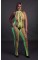 Бодістокінг - Ouch! Bodystocking With Halterneck Green, XL/4XL