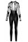 Бодістокінг - 2730707 Noir Jumpsuit Flock Print Black