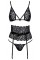 Комплект білизни - 2214342 Kissable Suspender Set Black