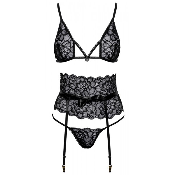 Комплект білизни - 2214342 Kissable Suspender Set Black