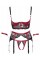 Комплект білизни - 2221241 Cottelli Collection Shelf Bra Set Black/Red